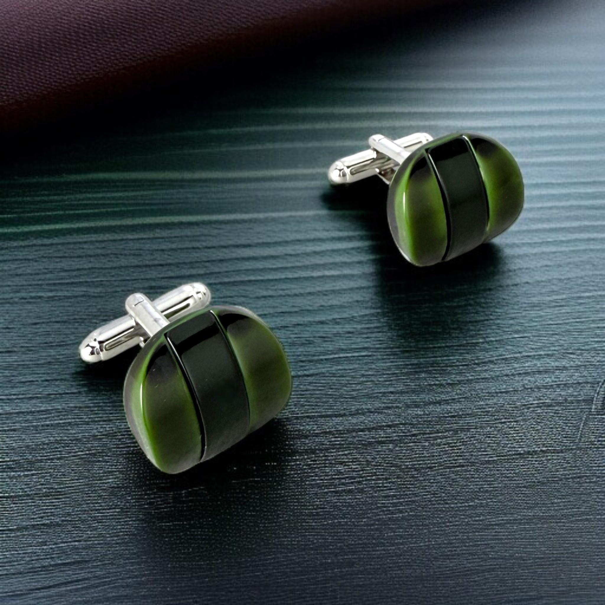 層緑（そうりょく）Sōryoku – Layered Green カフスボタン Advanced 501
