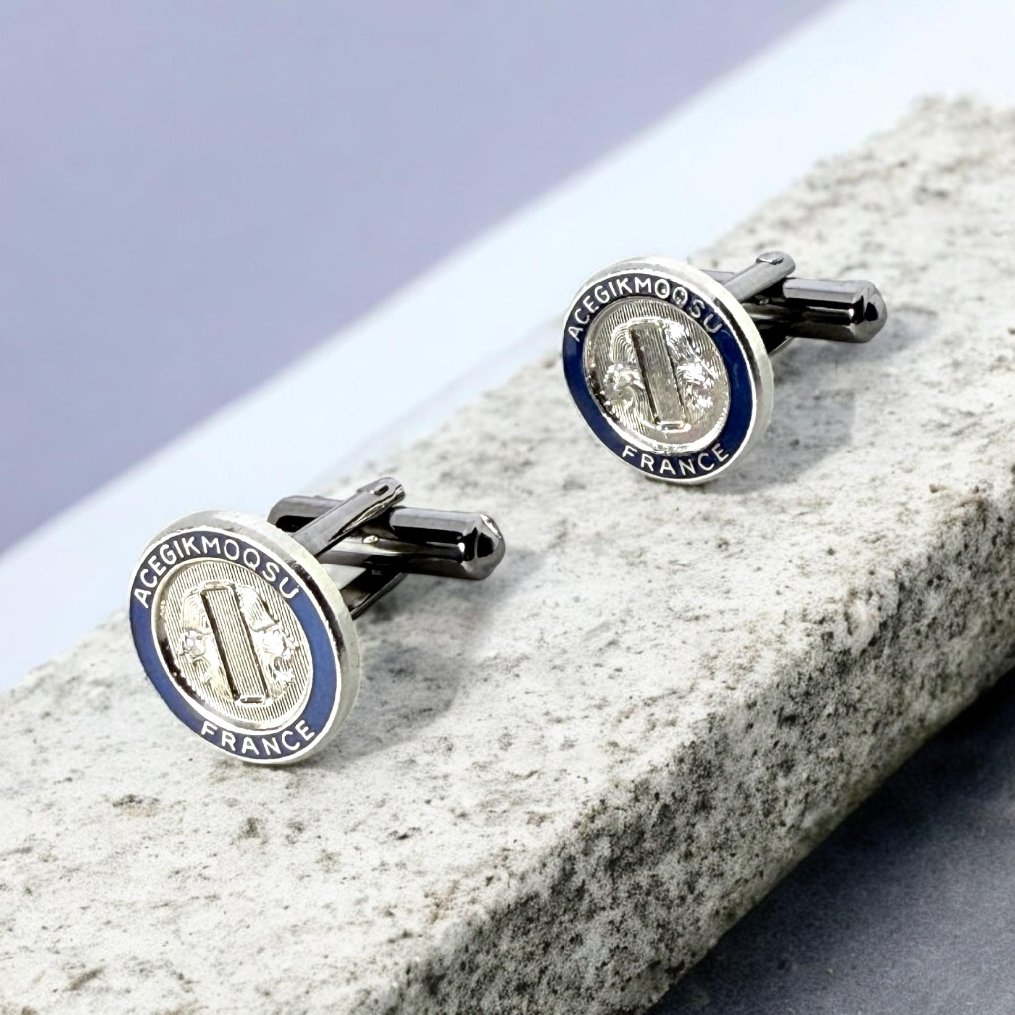 紋章円章（もんしょうえんしょう）Emblem Circle カフスボタン Metal 207