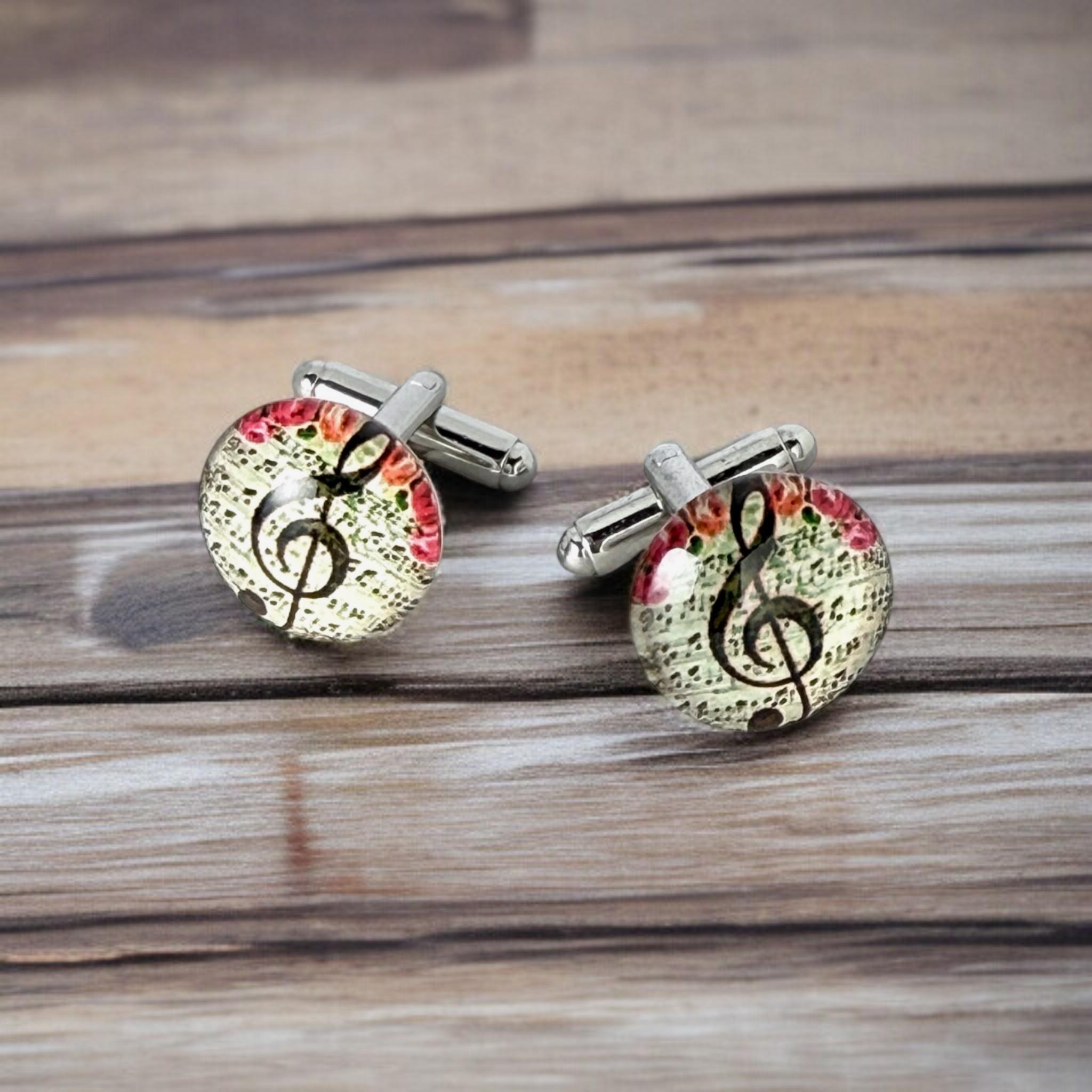 音彩（おんさい）– Notes in Color カフスボタン Modern 596