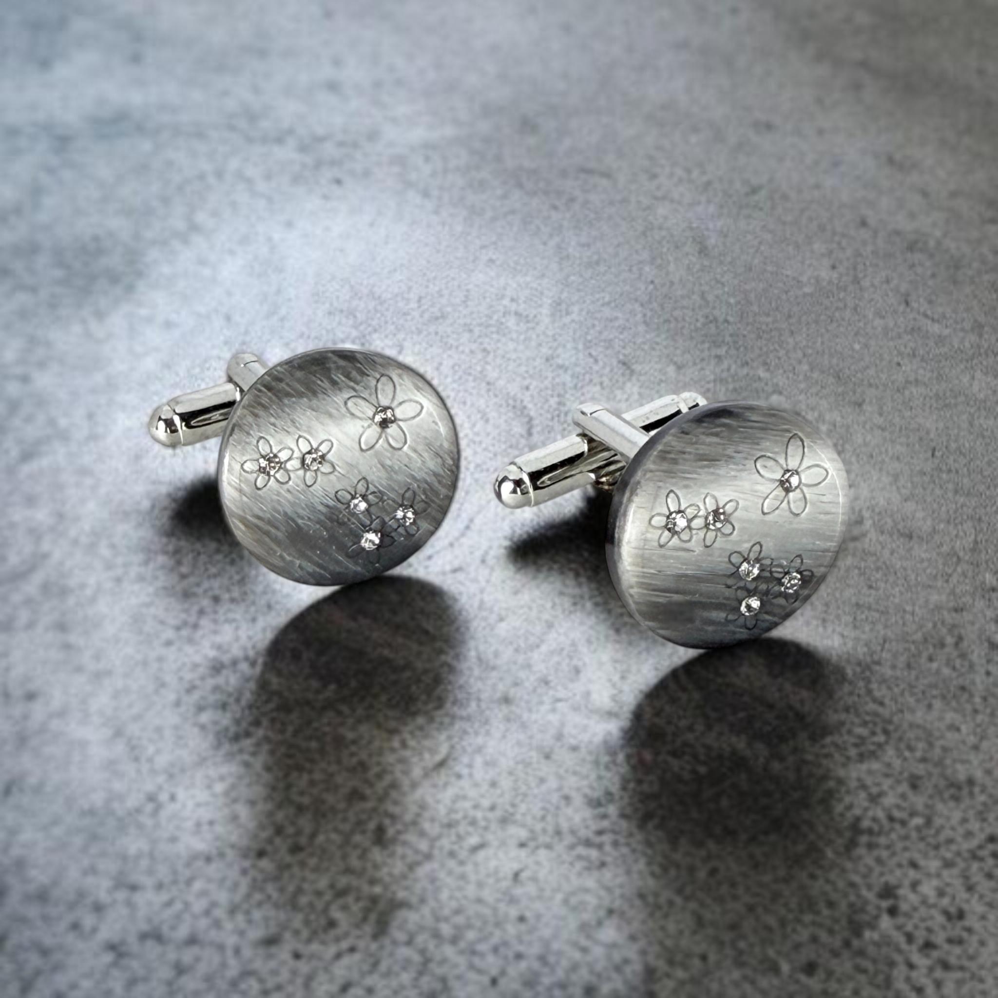 銀花（ぎんか）Silver Blossom カフスボタン Advanced 506